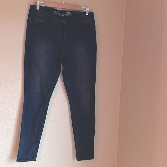 Seven7 Jeans Leggings Black 8 - Picture 1 of 11